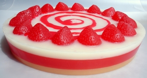 Handcrafted Glycerine Soap Cake Strawberry