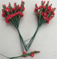 24 Delightful Wired Picks ,Red Flowers ,  Floral Arrangers ,Craft ,Florist