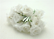 24 Delightful Wired White  Roses Flowers,  Floral Arrangers, Crafts ,Florist 