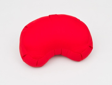 Zafu Meditation Cushion Kidney Shaped in Gabardine  Fabric 